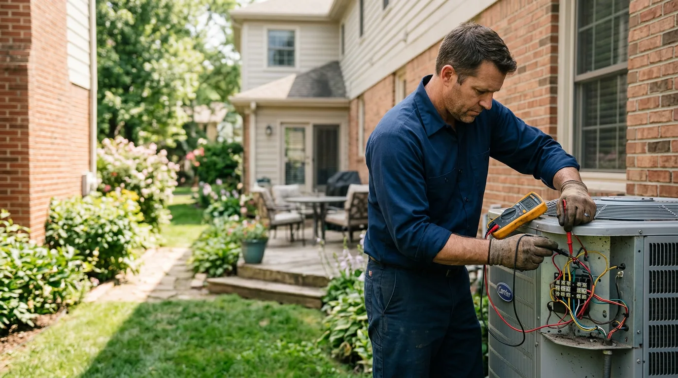 HVAC technician working near Seville, GA